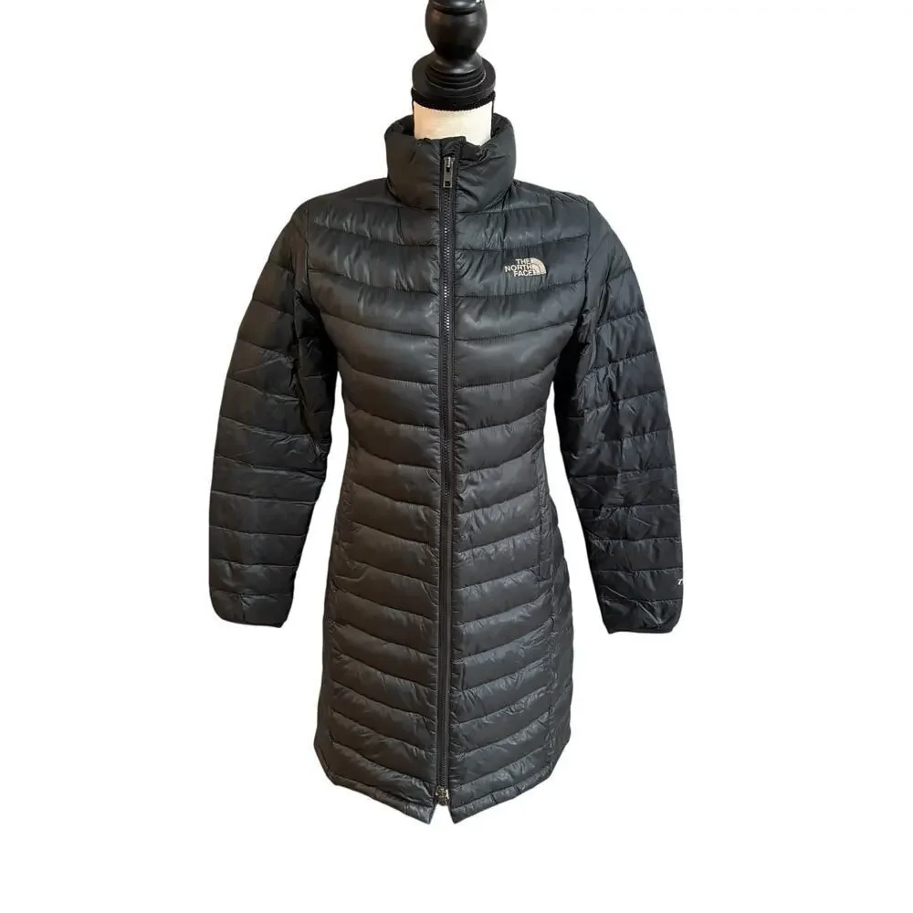 The North Face Women's XS 700 Down Gotham Long Puffer Coat Black Lightweight